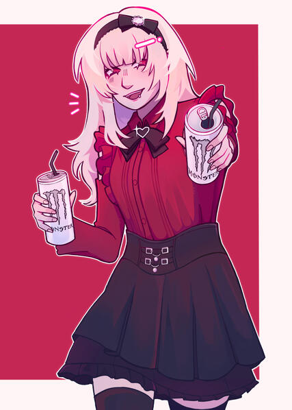 flat colored half body