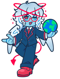 flat colored half body